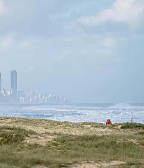 Surfers Paradise beach on the Gold Coast
